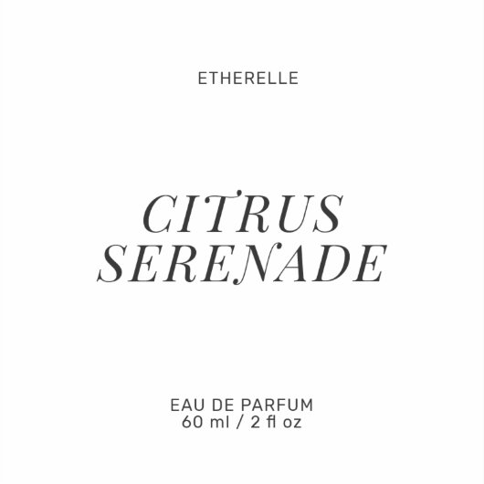 香モダンラベルエレガント製品シール シール (正面)