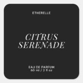 香モダンラベルエレガント製品シール スクエアシール (正面)