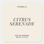 香モダンラベルエレガント製品シール スクエアシール (正面)