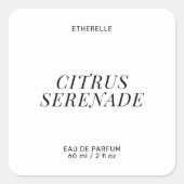 香モダンラベルエレガント製品シール スクエアシール (正面)