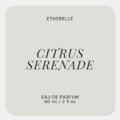 香モダンラベルエレガント製品シール スクエアシール (正面)