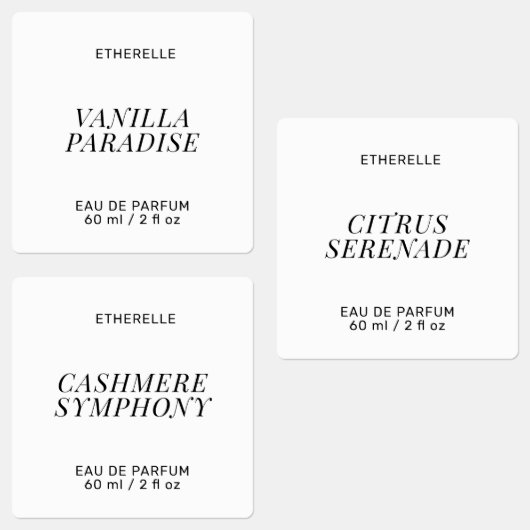 香モダンラベルエレガント製品シール ラベル (グループ)