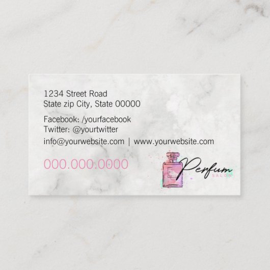 香料サロン 名刺 (裏面)