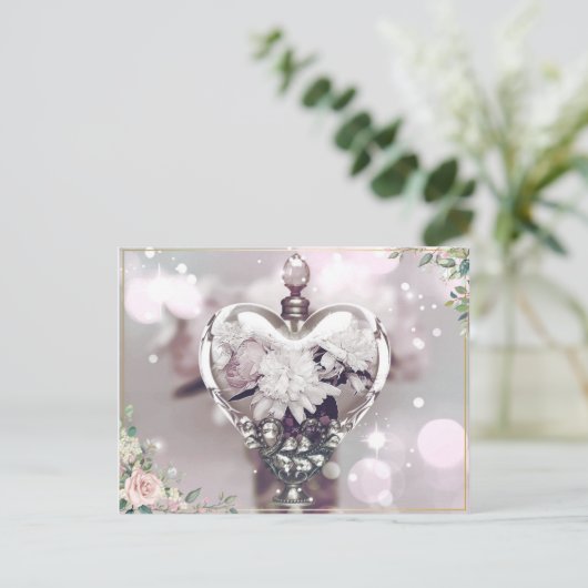 香水と牡丹のポストカード ポストカード (スタンド正面)