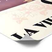 香水と花の街グラース フランス ヴィンテージ ポスター (角)