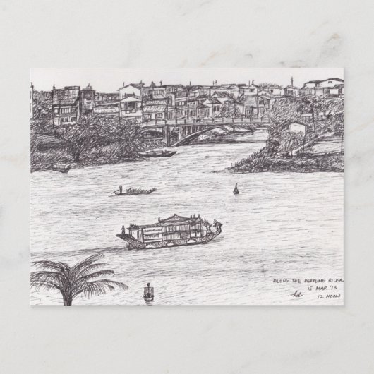 香水の川に沿って ポストカード (正面)