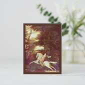 香水の飛翔、香水は和紙によって逃げ出す ポストカード (スタンド正面)