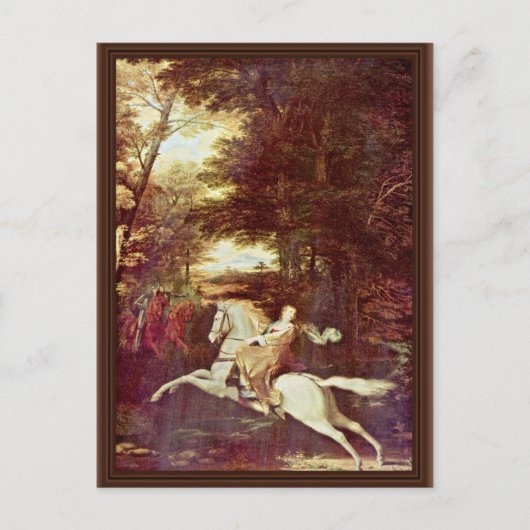 香水の飛翔、香水は和紙によって逃げ出す ポストカード (正面)