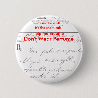 香水を身に着けないで下さい 缶バッジ