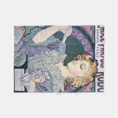 香水アルフォンスミュシャ フリースブランケット (正面(横))