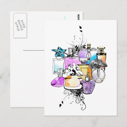 香水アート ポストカード (正面/裏面)