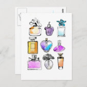 香水アート ポストカード (正面/裏面)
