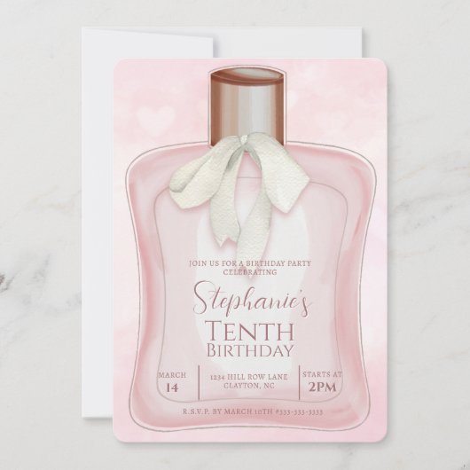 香水グラムパーティー 招待状 (正面)