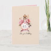 香水パーソナライズされた誕生日又は大事な行事 カード (正面)