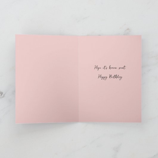 香水パーソナライズされた誕生日又は大事な行事 カード (内部)