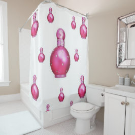 香水ピンクのシャワーカーテン シャワーカーテン
