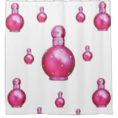 香水ピンクのシャワーカーテン シャワーカーテン (正面)