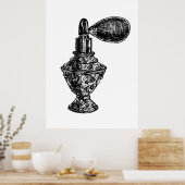 香水ファッションスケッチ ポスター (キッチン)