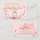 香水フレグランスエッセンシャル油ブルゴーニュ 名刺 (正面/裏面)