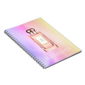 香水ボトルシックモノグラムパーソナル ノートブック (右側)