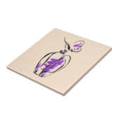 香水ボトルファッション水カラーイラストレーション タイル (側面)