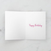 香水ボトルファッション水彩誕生日 カード (内部)