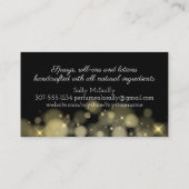 香水ボトル噴霧香り化粧水の名刺 名刺 (裏面)