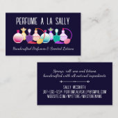 香水ボトル香りローション美しい名刺 名刺 (正面/裏面)