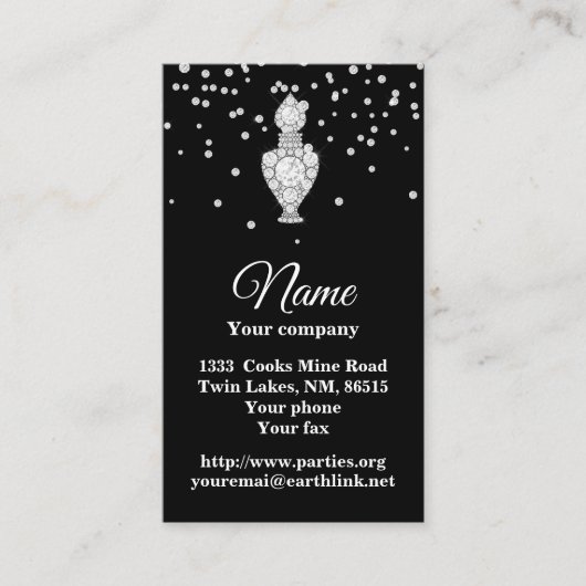 香水ボトル 名刺 (正面)