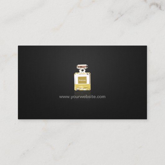 香水マーケティングトレーナー – プロフェッショナルブラック 名刺 (裏面)