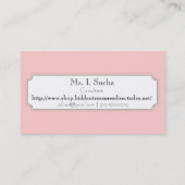 香水名刺、ピンク 名刺 (裏面)