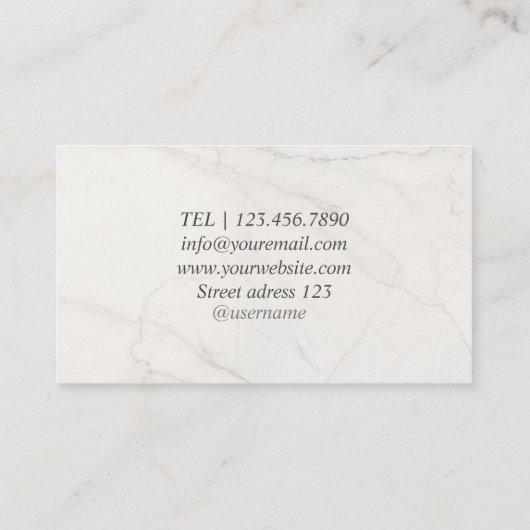 香水店の名刺 名刺 (裏面)