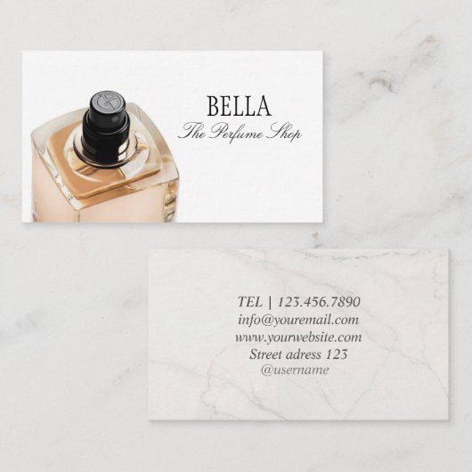 香水店の名刺 名刺 (正面/裏面)