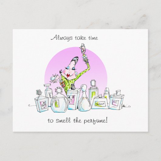 香水楽しむはがき ポストカード (正面)