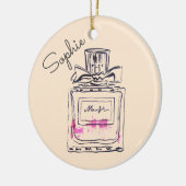 香水瓶のファッションの個人名 セラミックオーナメント (左)
