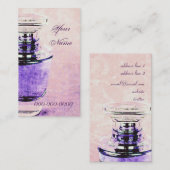 香水瓶の名刺のテンプレート 名刺 (正面/裏面)