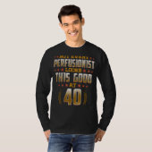 香水科医40歳の誕生日の香水学者 Tシャツ (正面フル)