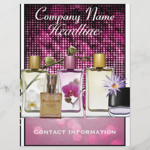 香水&フレグランスマーケティングフライヤーテンプレート チラシ