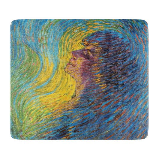 香水(女性ポートレート) (by Luigi Russolo) カッティングボード (正面)
