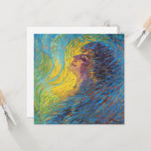 香水(女性ポートレート) (by Luigi Russolo) カード (正面/裏面インサイチュ)