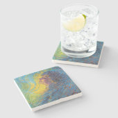 香水(女性ポートレート) (by Luigi Russolo) ストーンコースター (横)