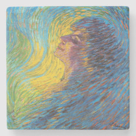香水(女性ポートレート) (by Luigi Russolo) ストーンコースター