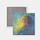 香水(女性ポートレート) (by Luigi Russolo) マグネット (正面/裏面)