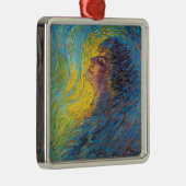 香水(女性ポートレート) (by Luigi Russolo) メタルオーナメント (右)