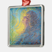 香水(女性ポートレート) (by Luigi Russolo) メタルオーナメント (左)