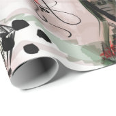 香水、赤い口紅、ハイヒールの靴 ラッピングペーパー (ロールコーナー)