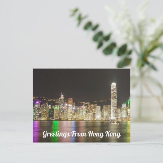 香港からのご挨拶 ポストカード (スタンド正面)