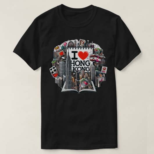 香港が大好き6 Tシャツ (デザイン正面)