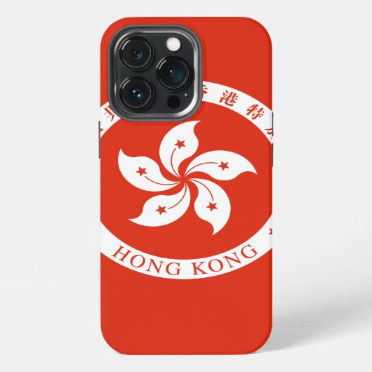 香港のエンブレム iPhoneケース (裏面)