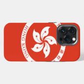 香港のエンブレム iPhoneケース (裏面横)